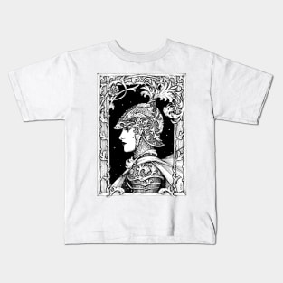 Ink Knight Maiden Kids T-Shirt